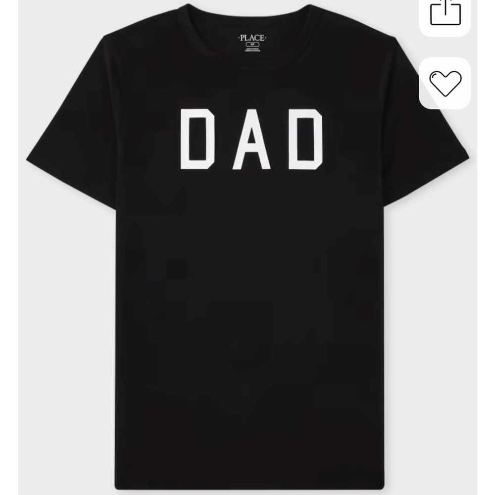 The Children's Place Black 'DAD' Tee